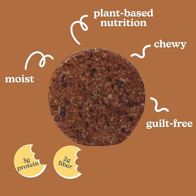 Love + Chew Soft Baked Protein Cookies, Gluten Free | (18) Count Sunflower Banana Bread Minis | Vegan, Paleo, Non GMO and Packed with Superfoods. - Individually Wrapped, and Made from Sunflower Seeds - (1) Ounce Cookies