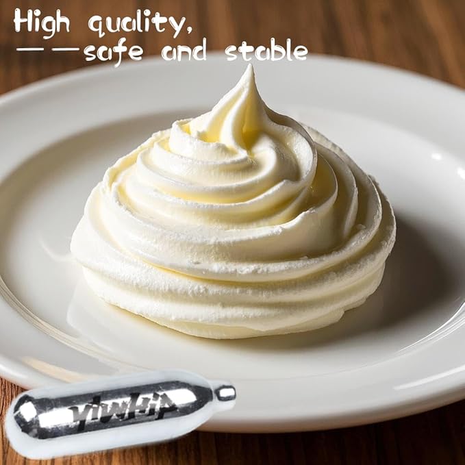 pleasantly surprise genuine products yiwhip 8g Premium Recyclable Steel Whipping Gas Cartridges Made for Cream Dispenser - Pure with Long Shelf Life (6)