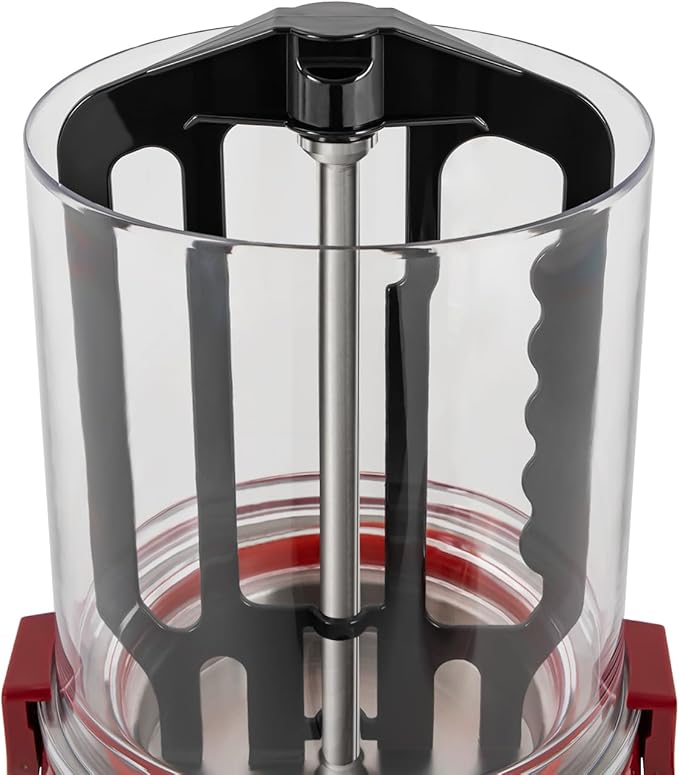 10L Commercial Hot Chocolate Machine Maker,110V Hot Chocolate Melting Machine,Temperature Adjustable Hot Beverage Warmer Dispenser for Chocolate Coffee Milktea (Red)