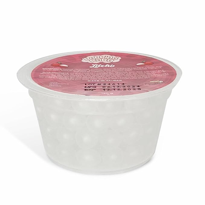Panda Products Popping Boba 3-Flavor Party Kit – Blueberry, Green Apple, Lychee | Bursting Boba Pearls | 130g Each