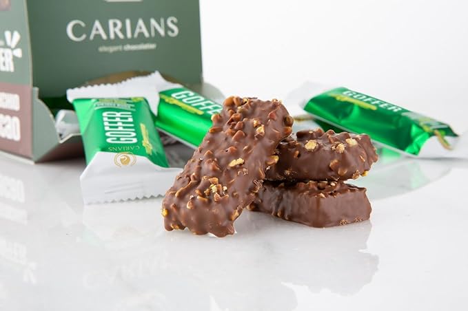 CARIANS One Bite Size Dubai Chocolate Wafers, 10 Pcs. Individually Wrapped Dubai Chocolate Wafers with Pistachio, Great for Gift Giving, Anniversary, Thanksgiving, Christmas