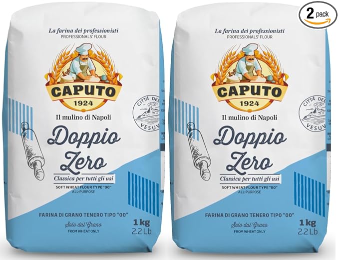 Antimo Caputo Classic All-Purpose Flour (Doppio Zero) - 2.2 LB (1 KG) - 2 Pack