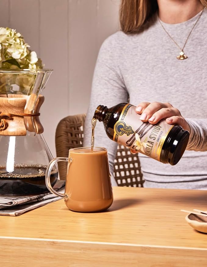 Portland Syrups Brown Sugar Simple Syrup - Drink Mix for Crafting Cocktails, Sugar Syrup for Drinks, Simple Syrup for Coffee, Mocktails, Baking, 12 oz, Pack of 2