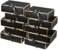 10Pack Black Gift Boxes, 10.6x7.8x3.1Inch Bridesmaid Proposal Box with Ribbons, Gift Boxes with Lids for Presents, Mother's Day, Wedding, Groomsmen Proposal, Birthday Party