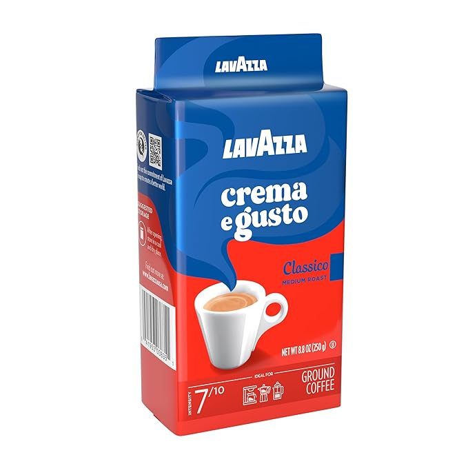 Lavazza Italian "Crema e Gusto" Ground Espresso (1 case = 20 x 8.8 oz bricks)