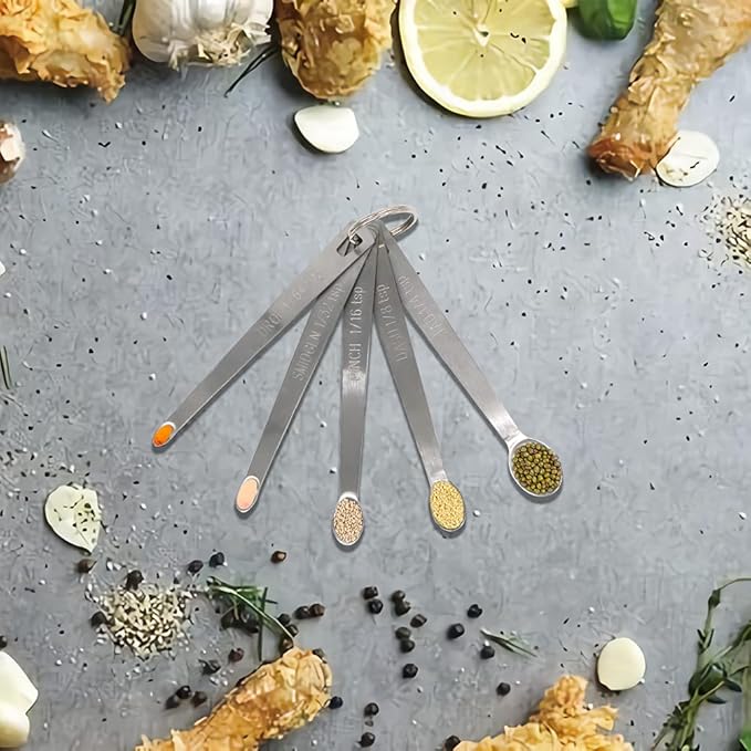 1PCS 1/32 Teaspoon(1/32tsp, 0.16ml, Smidgen) Single Tiny Measuring Spoon, Small Individual Stainless Steel Measure Spoons Only