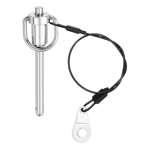 UXCELL 1 Pcs Quick Release Pin, 1/4" x 2" (Dia. x L), Silver, 304 Stainless Steel