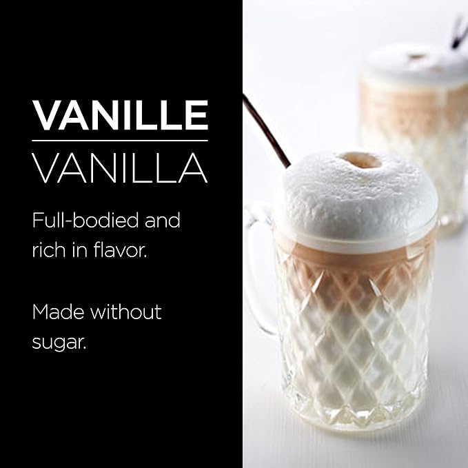 1883 Sugar Free Vanilla Syrup – Sugar Free Vanilla Coffee Syrup, Zero Calorie Beverage Mixer, Made in France, 1 Liter Plastic Bottle