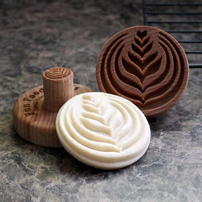 Wood Cookie Stamp, 2.5 Inch (Latte Art CS-079)