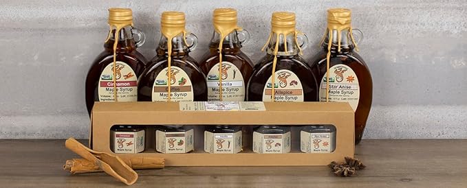 Dragonwood Spiced Maple Syrup (8 Fl Oz (Pack of 1), Cinnamon)
