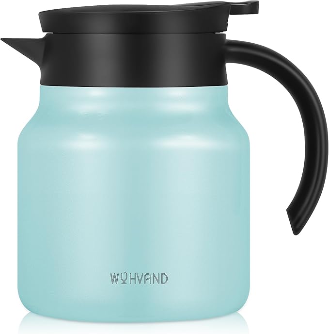 27Oz Thermal Coffee Carafes For Keeping Hot/Cold, Stainless Steel Coffee Carafe, Dustproof Insulated Water Carafe for Party/Home,Blue