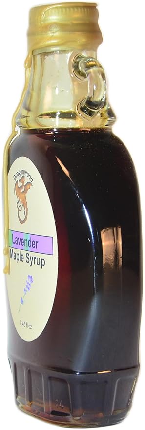 Dragonwood Flavored Maple Syrup (8 Fluid Ounces, Lavender)