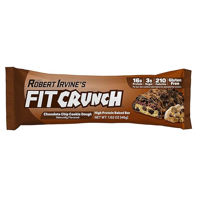 FITCRUNCH Snack Size Protein Bars, 6-Layer Baked Bar, 3g of Sugar, Gluten Free & Soft Cake Core (9 Count, Flavor Lovers)