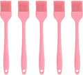 Silicone brush, Oil Brush for BBQ Kitchen Cooking Baking and Grilling (5 PCS,pink)