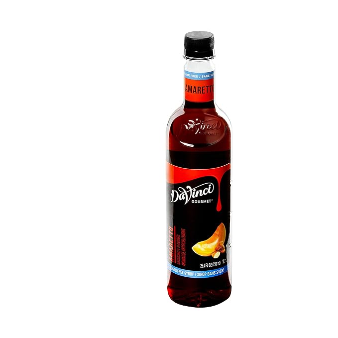 DaVinci Gourmet Sugar-Free Amaretto Syrup, 25.4 Fluid Ounces (Pack of 1)