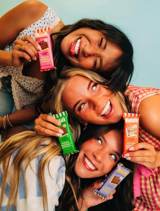 Kelsi's Brownie Batter Bites 8 x 1.5oz Dairy Free/Gluten Free Dessert/Soy Free Chocolate/Paleo Candy (Salty Peanut Caramel)