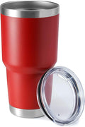 HASLE OUTFITTERS 30oz Stainless Steel Tumbler, Double Wall Vacuum Insulated Travel Mug Tumbler, Durable Insulated Coffee Mug, Gift Box Set (Red, 1)