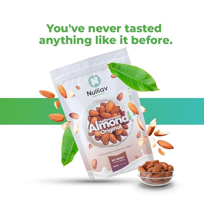 NULLIAV | Mediterranean Almond Milk Powder Original 7.75 Oz.