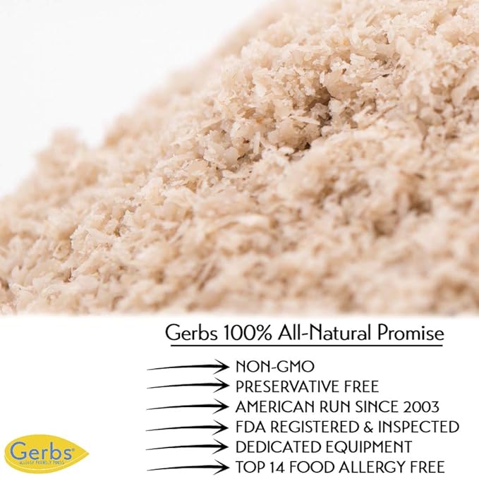 Ground Sunflower Seed Meal, 1 LB By Gerbs - Top 14 Food Allergy Free & NON GMO - Vegan & Keto Safe – Cold Milled Full Oil Seed Protein Powder
