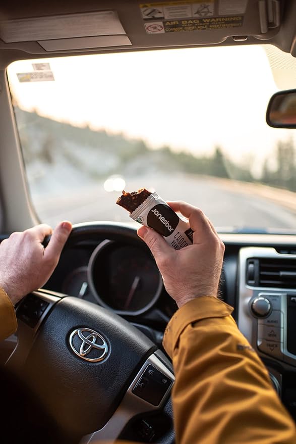 JONESBAR Organic Plant Based Protein Bars | Chocolate Peanut Butter | Fruit & Nut Bar, Kosher, Gluten Free, Breakfast Bars, School Snacks, Vegan Snack & Healthy Snacks for Adults and Kids (Pack of 12)