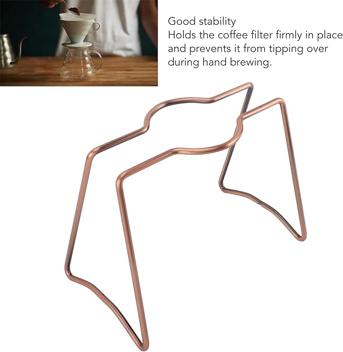 Clever Dripper,Pour Over Coffee Dripper Stand , Reusable Metal Pour Over Coffee Dripper Stand Circinate Portable Filter Holder Rack Drip Coffee Brewing Stand for Home Cafe Office Camping Travel