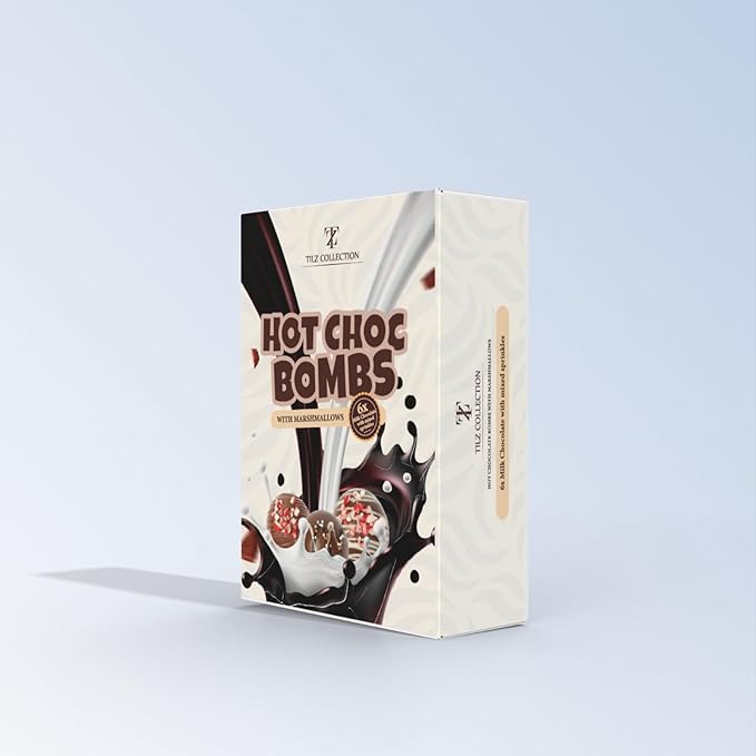 Hot Chocolate Bombs - 6 Hot Cocoa Bombs, Gifts For Kids, Mini Marshmallows For Hot Chocolate & Toppings |Hot Chocolate Gift Sets, Gourmet Hot Chocolate Bar |Kids Gifts, Women, Men (Bolas De Chocolate Para Leche Caliente)