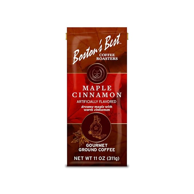 Boston’s Best Coffee - Maple Cinnamon Flavored Delicious Gourmet Premium Ground Coffee, 11 oz. / 311 g Coffee Bag
