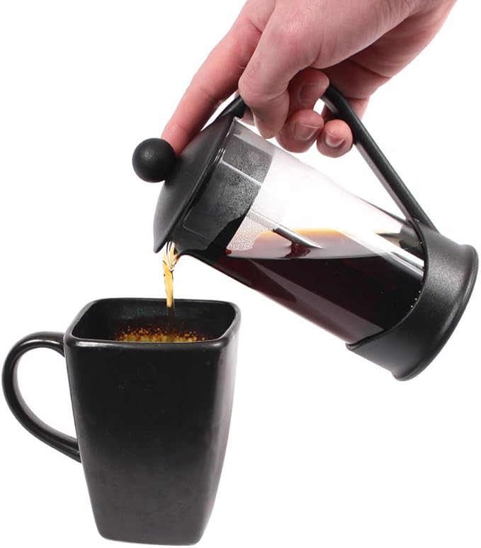 Clever Chef French Press Coffee Maker, Maximum Flavor Coffee Brewer with Superior Filtration, 2 Cup Capacity, Black
