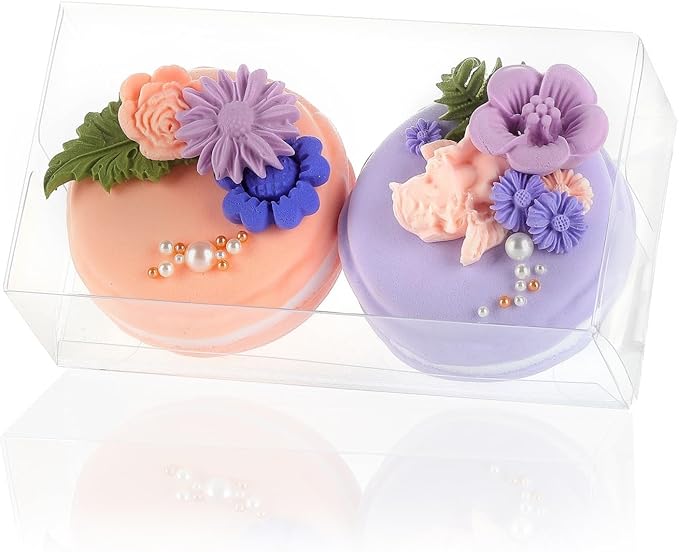 37 Pack Clear Macaron Boxes for 2, Mini Treat Boxes Chocolate Covered Orec Boxes Chocolate Truffle Boxes Browines BoxesPastry Boxes Candy Boxes(4.17" x 2.17" x 1.38")