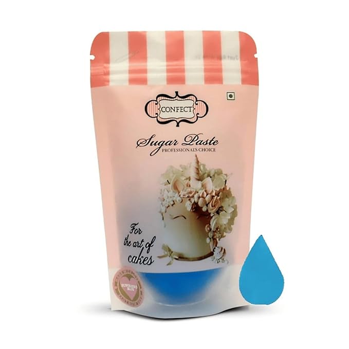 Confect Fondant for Christmas Cakes – Superhero Blue Fondant 8.8 oz | Chefs Choice for Cake Decorating, Sculpting & Holiday Baking | Vegan, Gluten-Free, Nut-Free, Palm Oil-Free – 8.8 Oz