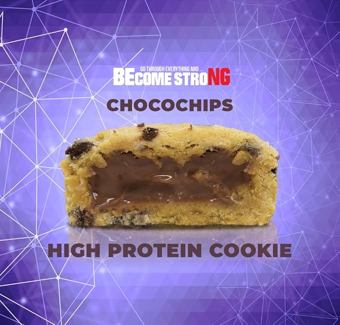 Become Strong High Protein Cookies, 25g Protein, 3g Sugar, BNG Cookies (10 ct.) (Chocolate Chips)