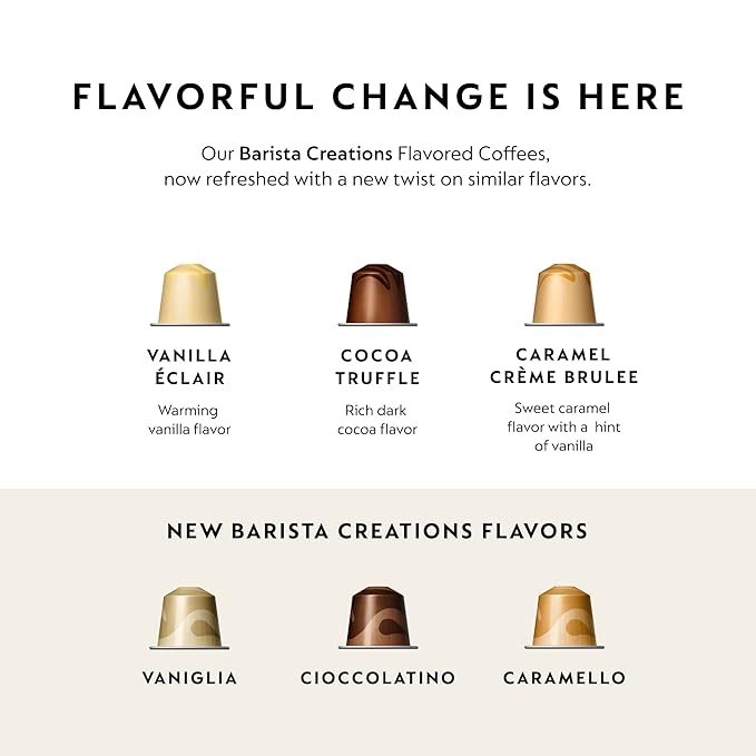 Nespresso Capsules Original Line, Caramello, Medium Roast Espresso Coffee, 50 Count Espresso Coffee Pods