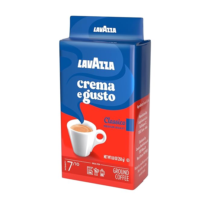 Lavazza 2 Pack Crema E Gusto Ground Coffee 8.8oz/250g Each