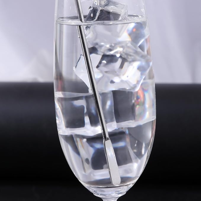 5 pcs Stainless Steel Coffee Beverage Stir Sticks Cocktail Stirrers Drink Swizzle Stick 7.4" Swizzle Stick Picks Tools