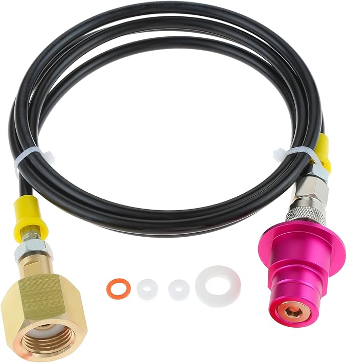 Upgrade Soda DUO Machine Co2 Adapter Hose, TEENGSE Co2 Adapter Quick Connector Hose Compatible with Terra Series