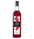 1883 Raspberry Syrup for Drinks, Made in France, 1 Liter Glass Bottle