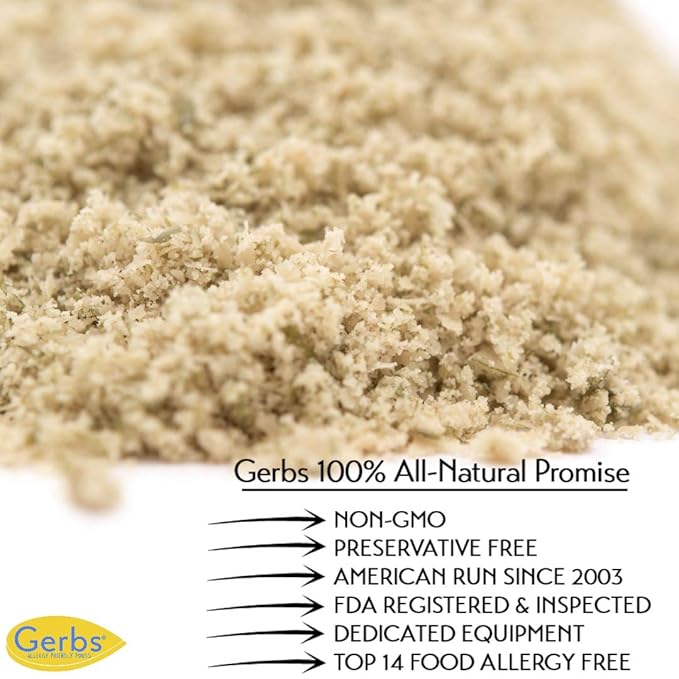 Gerbs Ground Pumpkin Seed Meal, 2 LBS - Top 14 Food Allergy Free & NON GMO - Vegan & Keto Safe – Cold Milled Full Oil Seed Protein Powder
