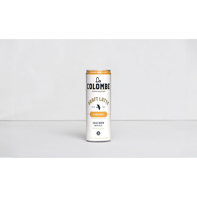 La Colombe Coffee, Caramel Draft Latte, 11 fl oz Cans (Pack of 12), Coffeehouse Quality Cold Brew, Specialty Grade Coffee Beans, Ready-to-Drink On-the-Go