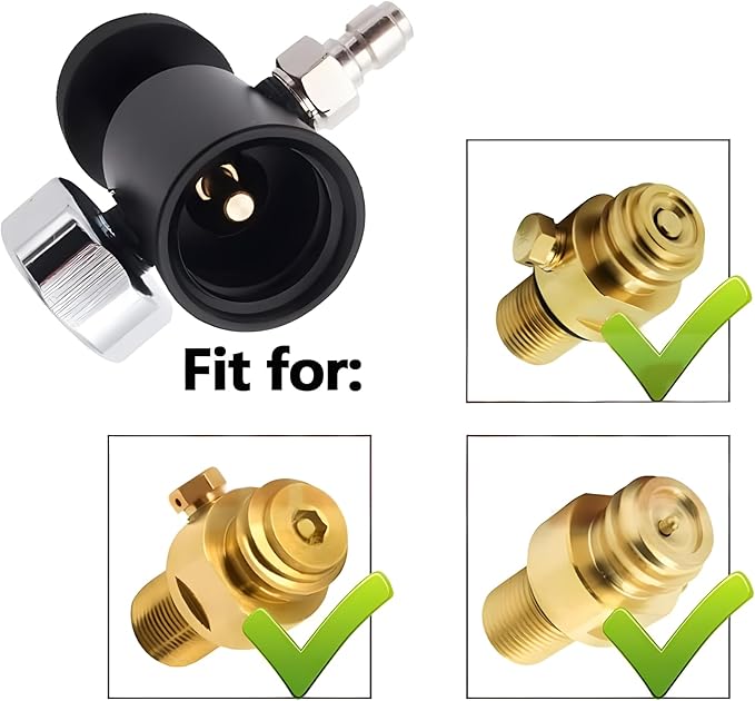 Soda Machine CO2 Cylinder Refill Adapter Hose Soda Maker Co2 Canister Refill Station for Filling Soda blue Co2 Bottle