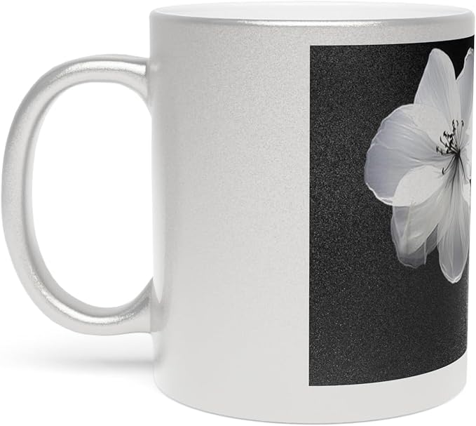 11 OZ Novelty Coffee Mugs - Christmas Gift (Metallic Floral Mug)