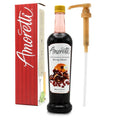 Amoretti - Pomegranate Grenadine Beverage Infusion, 94 Servings Per Bottle (750 ml) - Drink Mix & Water Enhancer with Pump for Flavoring Cocktails, Waters, Teas, and other Beverages, Preservative Free