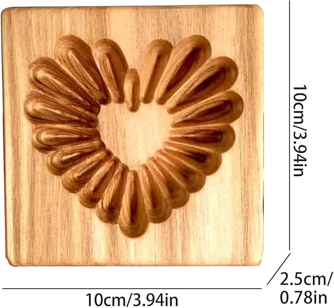 Wooden Cookie Biscuit Mold, 3D Baking Mold, Embossing Craft Decorating Baking Tool, Suitable for Halloween Thanksgiving Christmas Kitchen DIY (Cookies-A-3PCS)