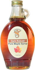 Pure Maple Syrup - Dark Color And Robust Taste Grade - For Pancakes and Waffles - By Dragonwood (8 fl oz)