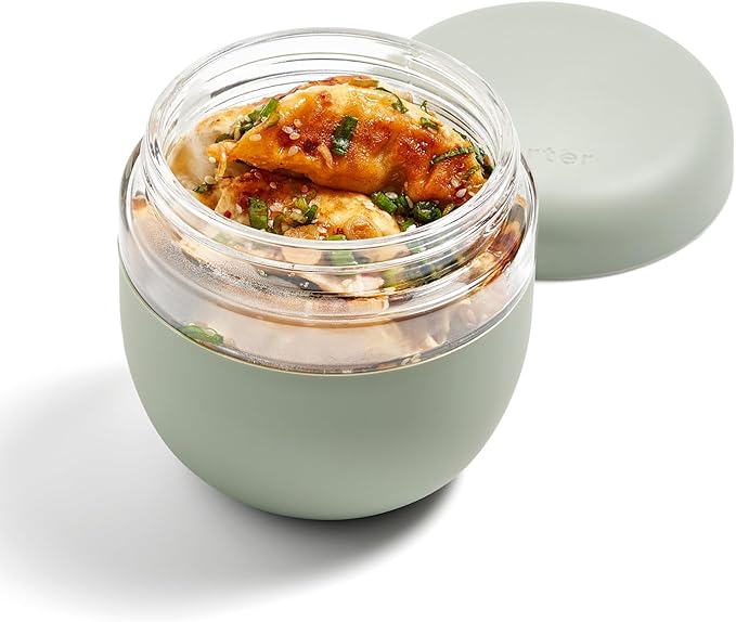 W&P Porter Seal Tight Lunch Bowl Container w/ Lid | Blush 16 Ounces | Leak & Spill Proof, Soup & Stew Food Storage, Meal Prep, Airtight, Microwave and Dishwasher Safe, BPA-Free Glass