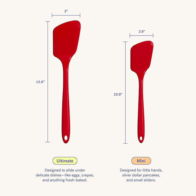 GIR: Get It Right Premium Silicone Spatula Turner - Non-Stick Heat Resistant Flip Spatula for Pancakes, Eggs, Cooking, Baking, and Mixing | Ultimate - 13 IN, Sprinkles