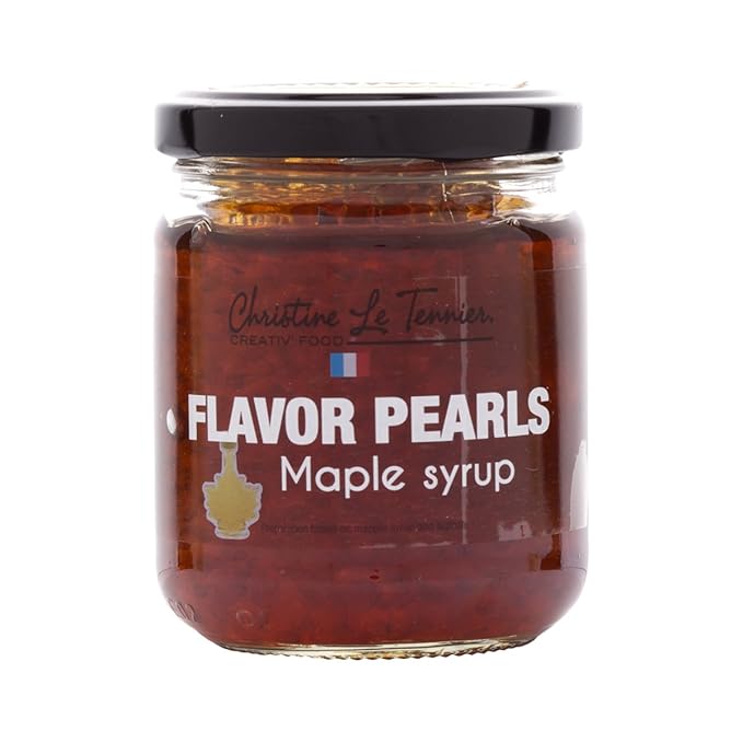 Christine Le Tennier Maple Syrup Flavor Pearls, 7oz Jar