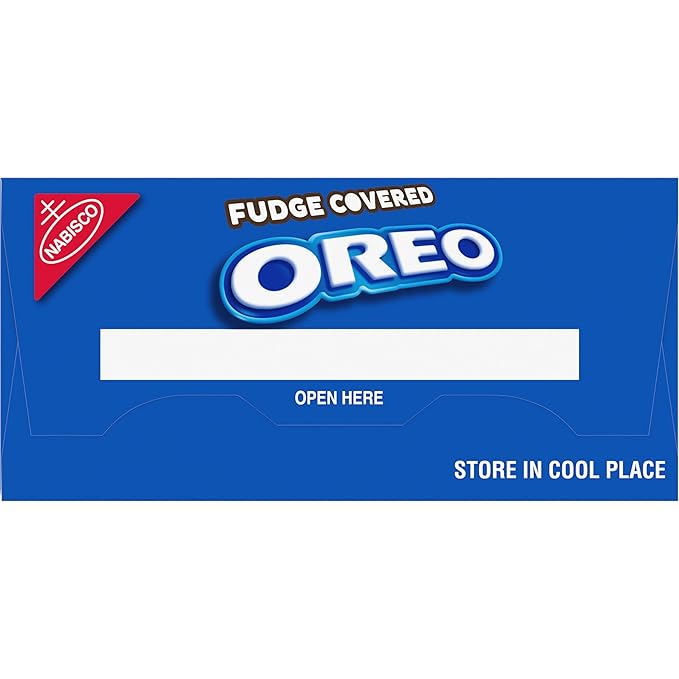 OREO Fudge Covered Chocolate Sandwich Cookies, Original Flavor, 12 - 7.9 oz Boxes