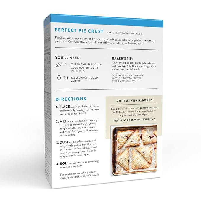 King Arthur Flour Pie Crust Mix, Gluten Free, 14 Ounce (Pack Of 6)
