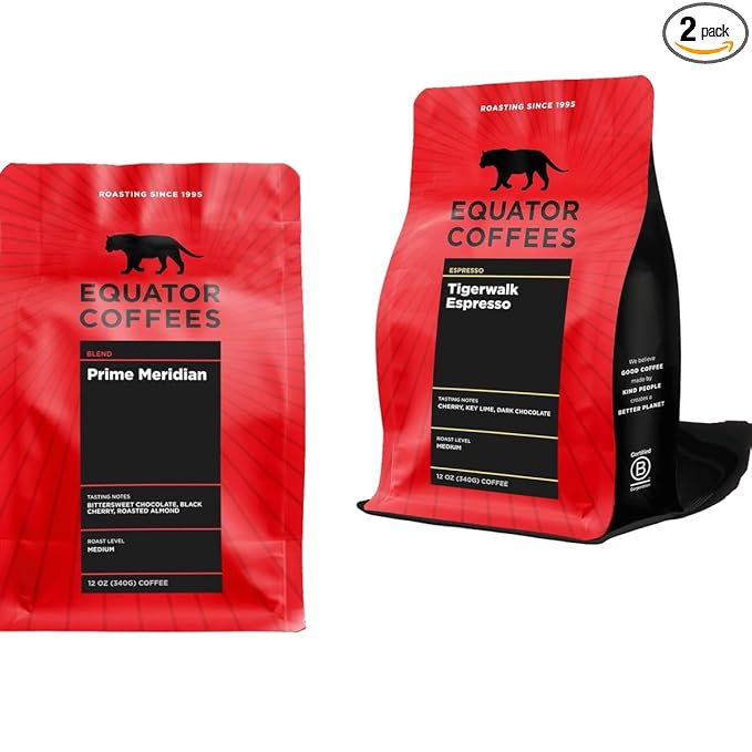 Bean Box Los Angeles Coffee Sampler, 2-Pack - Roasted by Equator Coffees, Gourmet Arabica Coffee, Variety Pack - Whole Bean