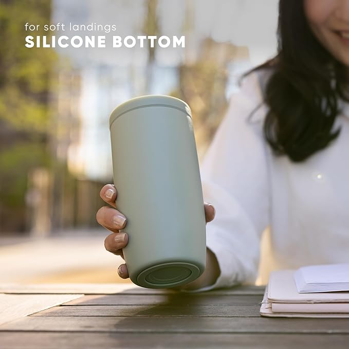 Simple Modern Voyager Signature | 16oz Travel Coffee Mug Tumbler with 360° Lid | Gifts for Women Men | Ceramic-Lined Insulated Stainless Steel Cold Brew Iced Coffee Cup | Ice Melt